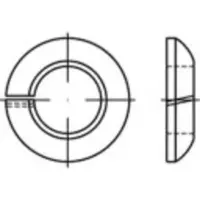 Toolcraft 147238 Veerring Binnendiameter: 18.5 mm DIN 74361 Verenstaal Galvanisch verzinkt 100 stuk(s)