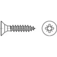 Toolcraft 1069725 Verzonken schroeven 3.5 mm 50 mm Kruiskop Pozidriv 88097 RVS A2 1000 stuk(s)