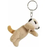 Nature Planet 8x Pluche Stokstaartjes knuffel sleutelhangers 6 cm - Speelgoed dieren sleutelhangers