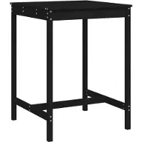 vidaXL Tuintafel 82,5x82,5x110 cm massief grenenhout zwart