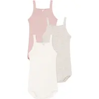Petit Bateau Kinder bodies 3 BODIES A BRETELLES kind 3 maanden