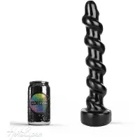 Mister B XXL Geribbelde Dildo 33 x 5 cm - zwart