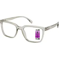 Vista Bonita Leesbril Cubo XL -progressief-Kadushi Silver-+3.00