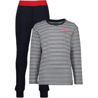Vingino Nachtkledij 'Wose' donkerblauw / knalrood / wit