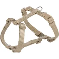Trixie hondentuig premium h-tuig zand taupe 52-75x2 cm