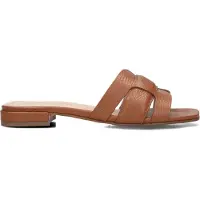 Stefano lauran Dames Slippers 24050 - Cognac - Maat 38