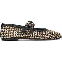 Inuovo Dames Ballerina's D47001 - Zwart - Maat 42