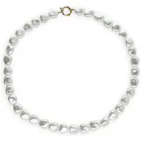Notre-V Dames Sieraden Necklace Pearls - Zilverkleurig - Maat ONESIZE