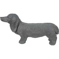 Clayre & Eef Beeld hond 74x19x39 cm steen woonaccessoires