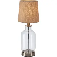 Markslöjd Tafellamp Costero, helder / transparant, Woon-/ Eetkamer, Glas, Tafellamp