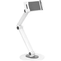 Deltaco ARM-0560 Universele Bureau Standaard / Tafel Standaard voor Tablets en Smartphones - 4.7' tot 12.9' Schermgrootte - Wit