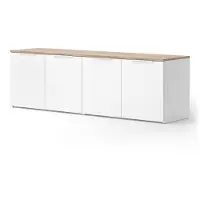 Vicco Woonwand Wido Wit/Sonoma 2 delen, Model 51726
