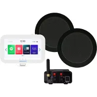Aquasound N-Joy Connect n-joy connect badkamerradio - controller (ipx7) - wand lader - twist speakerset zwart - bluetooth versterker / 30 watt / 230v/12v EMN30-TZ