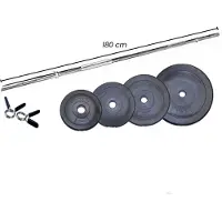 Focus fitness Halterset 50 kg - - 180 cm - Kunststof
