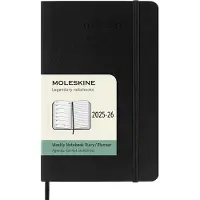 Moleskine 18 Maanden Agenda - 2025/26 - Wekelijks - Pocket - Zachte Kaft - Zwart