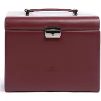 Windrose Sieraden-bewaring 'Merino' merlot
