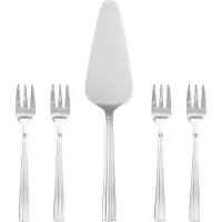 Aida Groovy taartbestek set 5-delig Roestvrij staal