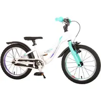 Volare Glamour Kinderfiets - Meisjes - 16 inch - Parelmoer Mint Groen - Prime Collection