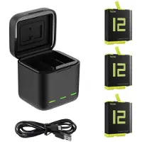 Telesin Triple Battery Charger Box + 3x accu GoPro 9/10/11/12