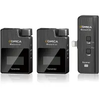 Comica 2.4G Digital 1-Trigger-2 Wireless Microphone | 2 transmitters + 1 receiver