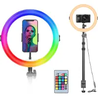 VIJIM (by Ulanzi) VIJIM K10 RGB Desktop Ringlamp met uitschuifbaar statief en tafelklem
