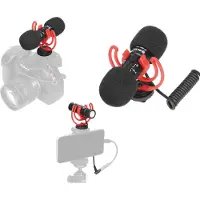 Boya BY-MM1 PRO dual shotgun microphone front and back