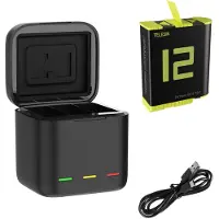 Telesin Triple Battery Charger Box + 1 accu GoPro 9,10,11