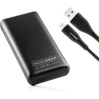 MOJOGEAR MINI XL 20.000 mAh EXTRA FAST powerbank met Apple Lightning naar USB kabel Extra Sterk