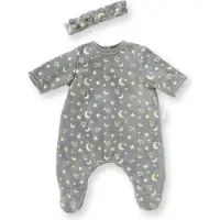 Corolle poppen pyjama en hoofdband 30cm - glow in the dark babypop kleding.