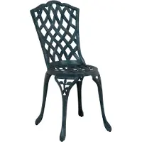 vidaXL Tuinstoel 2 st Groen Aluminium