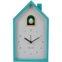 Karlsson Wekker Modern Cuckoo - Turquoise - 6x12x20cm - Scandinavisch - Wekker voor slaapkamer - Wekkers - Kerstcadeau - Cadeau voor hem - Cadeau voor haar - Kerstdecoratie