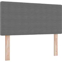vidaXL Hoofdbord Lichtgrijs 100 cm Corduroy stof