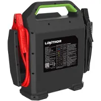 Lokithor Jumpstarter J10000HD Heavy Duty - 12V/24V 10000A - 80.000mAh Powerbank - Voor diesel en benzinemotoren tot 16L - Met LED Spotlight