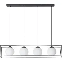 Reality hanglamp Gabbia 100 x 150 cm 4x E14 staal 40W zwart