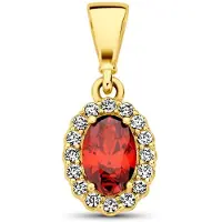 The Jewelry Collection hanger met geboortesteen zirkonia 14K geelgoud 4029812