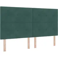 vidaXL Hoofdbord Donkergroen 180 cm Fluweel