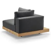 Solpuri Plateau L-module hoek rechts incl. kussen Teak