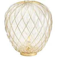 Fontana Arte Pinecone Tafellamp Gold Transparent | Large