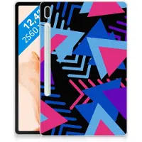B2Ctelecom Samsung Galaxy Tab S7FE Back Cover Funky Triangle