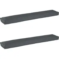 vidaXL Pallet Kussen Set 2 st Oxford Stof Antraciet 200 x 40 x 8 cm