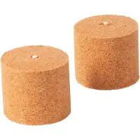 Novaliv 2x Houtsnippers Brandstofelementen voor Tuinfakkels Wasrollen voor Tuinfakkels - Flikkerend Vuureffect - Tuingadget voor Buiten voor Mannen & Vrouwen - Vuurkom Vuurkolom (7,5 cm x 8 cm Hoogte)