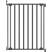 Geuther Lara Metalen Traphek - Uitschuifbaar Schroefhek - 60 tot 107cm - Zwart unisex