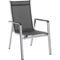 Mwh Elements dining tuinstoel aluminium/textileen 4 stuks