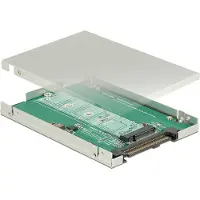 DeLOCK 2,5'' U.2 SFF-8639 behuizing voor M.2 NVMe PCIe SSD (max. 80mm) / zilver