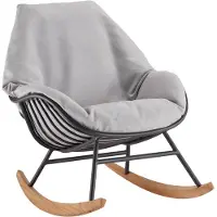 Solpuri Chill dining tuinstoel/schommelstoel aluminium wit
