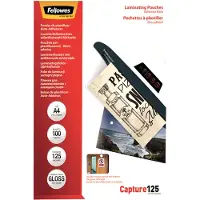 Fellowes lamineerhoezen A4 125 micron zelfklevend, 100 stuks