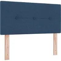 vidaXL Hoogte verstelbaar hoofdbord met hoofdeinde Blauw 100 cm Stof
