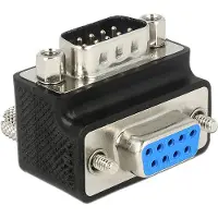 DeLOCK Adapter Serieel [1x D-sub stekker 9-polig - 1x D-sub bus 9-polig] 0 mm Zwart