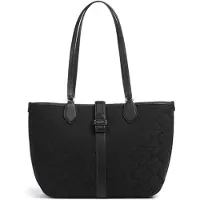 Kate spade Shopper 'Spade Flower Jacquard Medium Open Tote' antraciet / zwart