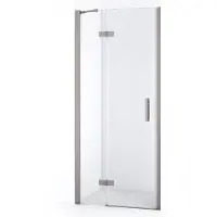 Maxaro Diamond Douchedeur 80 cm Rvs Helder glas Draaideur | Douchedeur | Douchedeur Draaibaar | Douchedeur Inklapbaar
